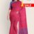 Dark Rose & Blue Cotton Saree FC834