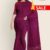 Pansy Purple Handloom Cotton Saree FC750