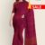Maroon Handloom Cotton Saree FC725