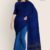 Sky Blue & Royal Blue Cotton Saree DC1060
