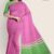 Rose & Banana Green Cotton Saree DC1058
