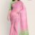 Baby Pink & Emerald Green Cotton Saree DC1048