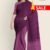 Purple &Magenta Handloom Cotton Saree FC757