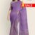 Purple & Grey Handloom Cotton Saree FC712