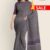 Purple & Grey Handloom Cotton Saree FC819