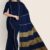 Navy Blue Handlooms Cotton Saree DC1147