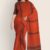 Orange & Brown Handlooms Cotton Saree DC1143