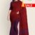 Red & Purple Handloom Cotton Saree FC636