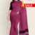 Rose & Maroon Handloom Cotton Saree FC655
