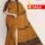 Yellow & Brown Handlooms Cotton Saree FC888