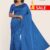 Blue Shaded Handloom Silk Saree DS335