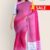 Magenta & White Handlooms Cotton Saree FC565