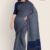 Gray & Blue Handlooms Cotton Saree DC1165