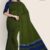 Army Green Handlooms Cotton Saree DC1169