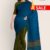 Blue & Jet Green Handlooms Cotton Saree FC675