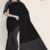 Black & Grey Handlooms Cotton Saree DC527