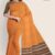 Faded Orange Handlooms Cotton Saree DC1194