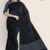 Black & Ash Handlooms Cotton Saree DC1297