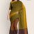 brown & Mustard Glossy Cotton Saree G2198