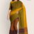 Yellow & Brown Glossy Cotton Saree G2191