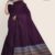 Purple & Silver Handlooms Cotton Saree DC1110