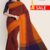 Metallic Copper & Purple Cotton Saree DC1050