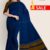 Royal Blue & Mustard Cotton Saree DC1054
