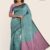 Bluish Grey Handlooms Silk Saree JS703