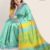 Aqua &Yellow Handlooms Silk Saree JS640