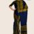 Blue & Oak Brown Handloom Silk Saree MS634