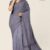 Purplish Grey Handlooms Cotton Saree DC1513