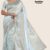 White & Ivary Handloom Silk Saree MS273