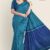 Bluish Cyan Handlooms  Silk Saree JS748