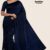 Navy Blue Handlooms Silk Saree MS245
