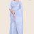 Sky Blue Handlooms Glossy Cotton SareeG2327