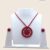 Maroon Handmade Necklace RN003