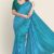 Bluish Cyan Handlooms Silk Saree JS813