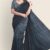 Black Shaded Handlooms Silk Saree JS974