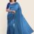 Blue Shaded Handlooms Silk Saree JS975