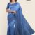 Blue Shaded Handlooms Silk Saree JS828