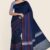 Navy Blue Handlooms Silk Saree DS358