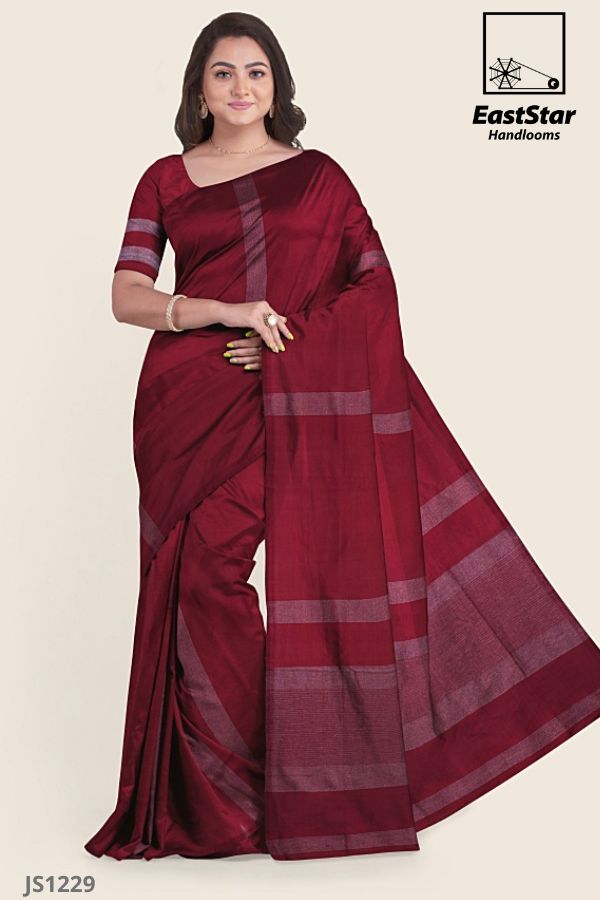 Red Handlooms Silk Saree JS1229 East Star Handlooms