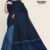 Navy Blue Handlooms Glossy Cotton Saree G1889