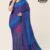 Purple & Blue Handlooms Cotton Saree DC1950