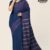 Navy Blue Handlooms Glossy Cotton Saree G2061