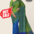 Green & Blue Handlooms Silk Saree JS1768