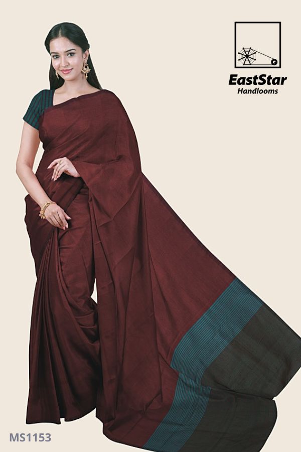 Brown Handlooms Silk Saree MS1153 East Star Handlooms