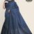 Dark Grey Handlooms Glossy Cotton Saree G2607