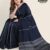 Navy Blue Handlooms Exclusive Silk SareeES1160