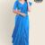 Peacock Blue Handlooms Silk Saree MS1333